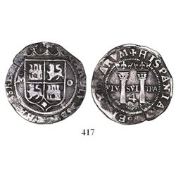Mexico City, Mexico, 4 reales, Charles-Joanna, "Late Series," assayer O to right, mintmark oM to lef