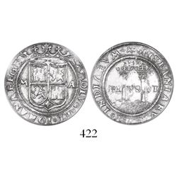 Mexico City, Mexico, 1 real, Charles-Joanna, "Late Series," assayer A to right, mintmark M to left,