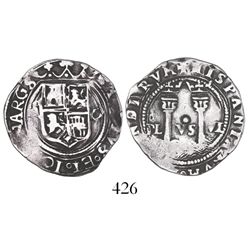 Mexico City, Mexico, 1 real, Charles-Joanna, "Late Series," assayer O to right, mintmark oM to left,