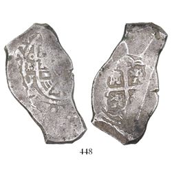 Mexico City, Mexico, cob 8 reales, 1719J, rare.