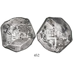 Mexico City, Mexico, cob 8 reales, (1)726D, rare.