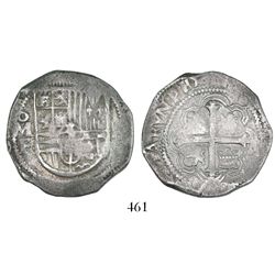 Mexico City, Mexico, cob 4 reales, Philip III, assayer F.