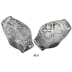 Mexico City, Mexico, cob 4 reales, (169)7(L), very rare.
