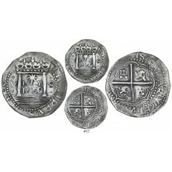 Lima, Peru, cob 8 reales presentation strike, 1659V, "Star of Lima" type, mintmark LIMA (Series IA),