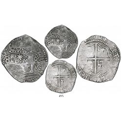 Lima, Peru, cob 8 reales, 1659V, "Star of Lima" type, mintmark L-M (Series II), rare, Calbeto Plate 