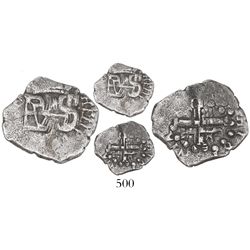 Lima, Peru, cob 1/2 real, (1659), "Star of Lima" type, rare.