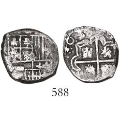 Potosi, Bolivia, cob 1 real, 1639, assayer not visible, very rare.