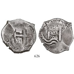 Potosi, Bolivia, cob 8 reales, 1708Y.