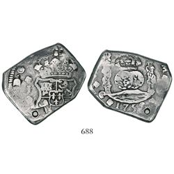 Guatemala, cob 8 reales, 1752J.