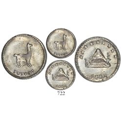 Potosi, Bolivia, 1/4 sol, 1852, encapsulated PCGS MS 63.