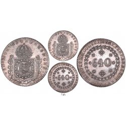 Brazil (Rio mint), 640 reis, Pedro I, 1825-R.