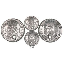 Bogota, Colombia, pillar 1 real, Charles III, 1760JV, ex-1770 Bogota hoard.