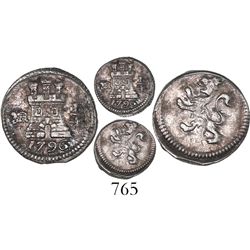 Bogota, Colombia, 1/4 real, 1796.