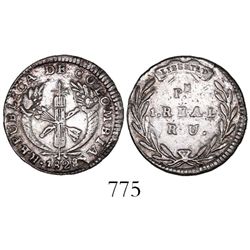 Popayan, Colombia, 1 real, 1828RU.