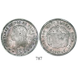Popayan, Colombia, 5 decimos, 1873/69, rare.