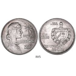 Cuba, "ABC" peso, 1935.