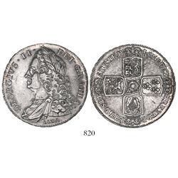 Great Britain (London, England), crown, George II, 1746, with LIMA below bust.