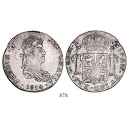 Guadalajara, Mexico, bust 8 reales, Ferdinand VII, 1814MR.
