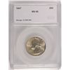Image 1 : 1947 WASHINGTON QUARTER, SEGS MS-65 GEM