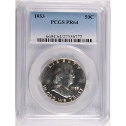 1953 FRANKLIN HALF DOLLAR, PCGS PROOF-64