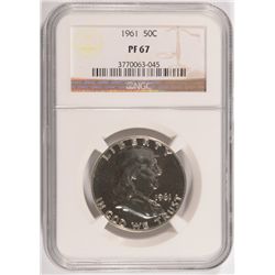 1961 FRANKLIN HALF DOLLAR, NGC PROOF-67