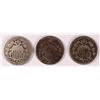 Image 1 : (3) SHIELD NICKELS (66, 68, 82)