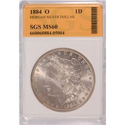 1884-O MORGAN DOLLAR SGS MS-60