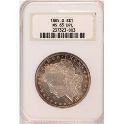 1885-O MORGAN DOLLAR NGC MS-65 DPL