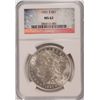 Image 1 : 1921-S MORGAN DOLLAR NGC MS-62