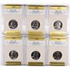 Image 1 : PROOF WASHINGTON QUARTER LOT ALL SGS PR-70 1960-64 & 1969-S