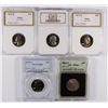 Image 1 : WASHINGTON QUARTERS 1970-S PCGS PR-69, 2 1972-S PCI PR-69 DEEP CAMEO,