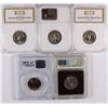 Image 2 : WASHINGTON QUARTERS 1970-S PCGS PR-69, 2 1972-S PCI PR-69 DEEP CAMEO,