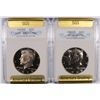 Image 1 : 1969-S SGS PR-70 & 1978-S SGS PR-70 CAM PROOF KENNEDY HALF DOLLARS