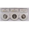Image 2 : 3 PROOF KENNEDY HALF DOLLARS 1973-S MCCS PR-69 DCAM, 1964 MCCS PR-68,