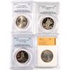 Image 1 : MODERN COMMEMORATIVE HALF DOLLARS 1992-S COLUMBUS PCGS PR-69 DCAM, 2003-P FIRST