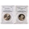 Image 2 : MODERN COMMEMORATIVE HALF DOLLARS 1992-S COLUMBUS PCGS PR-69 DCAM, 2003-P FIRST