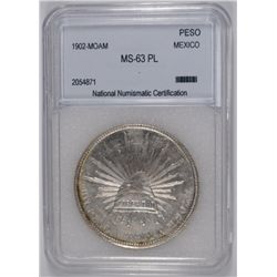 1902-MOAM MEXICO PESO NNC MS-63 PL