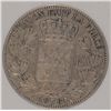 Image 3 : 1876 BELGIUM 5 FRANCS NNC XF-40