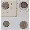 Image 2 : 3 CENT PIECE LOT 1851, 52, 55 3 CENT SILVER, & 1865 3 CENT NICKEL