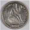 Image 1 : 1873 ARROWS SEATED LIBERTY DIME AU-55 CLEANED