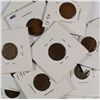 Image 1 : 18 INDIAN CENTS MIXED DATES AVG. CIRCULATED