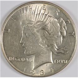 1934 PEACE DOLLAR AU/BU