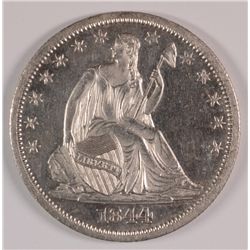 1844-O SEATED HALF DOLLAR MS-63 (WHITE)