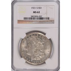 1921-S MORGAN DOLLAR NGC MS-62