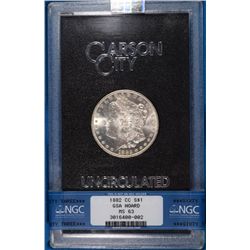 1882-CC MORGAN DOLLAR GSA NGC MS-63