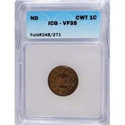 CIVIL WAR TOKEN (UNION FOR EVER) ICG VF-35