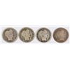 Image 1 : (4) BARBER DIMES (11, 12, 14, 16)