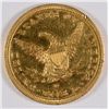 Image 2 : 1842-D $5.00 GOLD LIBERTY, AU-58, RARE BRANCH MINT GOLD, ( rim bump reverse )