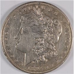 1892-S MORGAN SILVER DOLLAR, AU-55  ( cleaned )