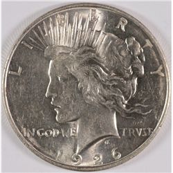 1926-D PEACE SILVER DOLLAR, MS-62